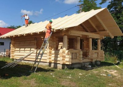 Poiana Iulian Construct - cabane din lemn, case din lemn rotund, mese si bancute, leagane, foisoare